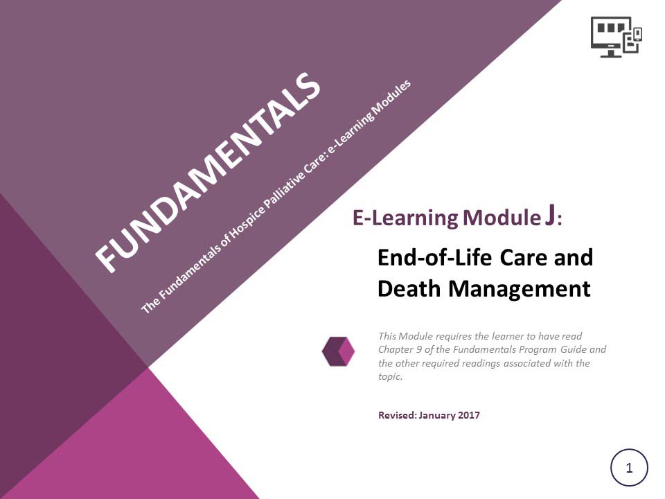 fundamentals e-Learning Module J