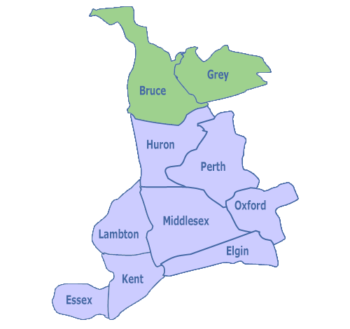 Lampton/Kent map